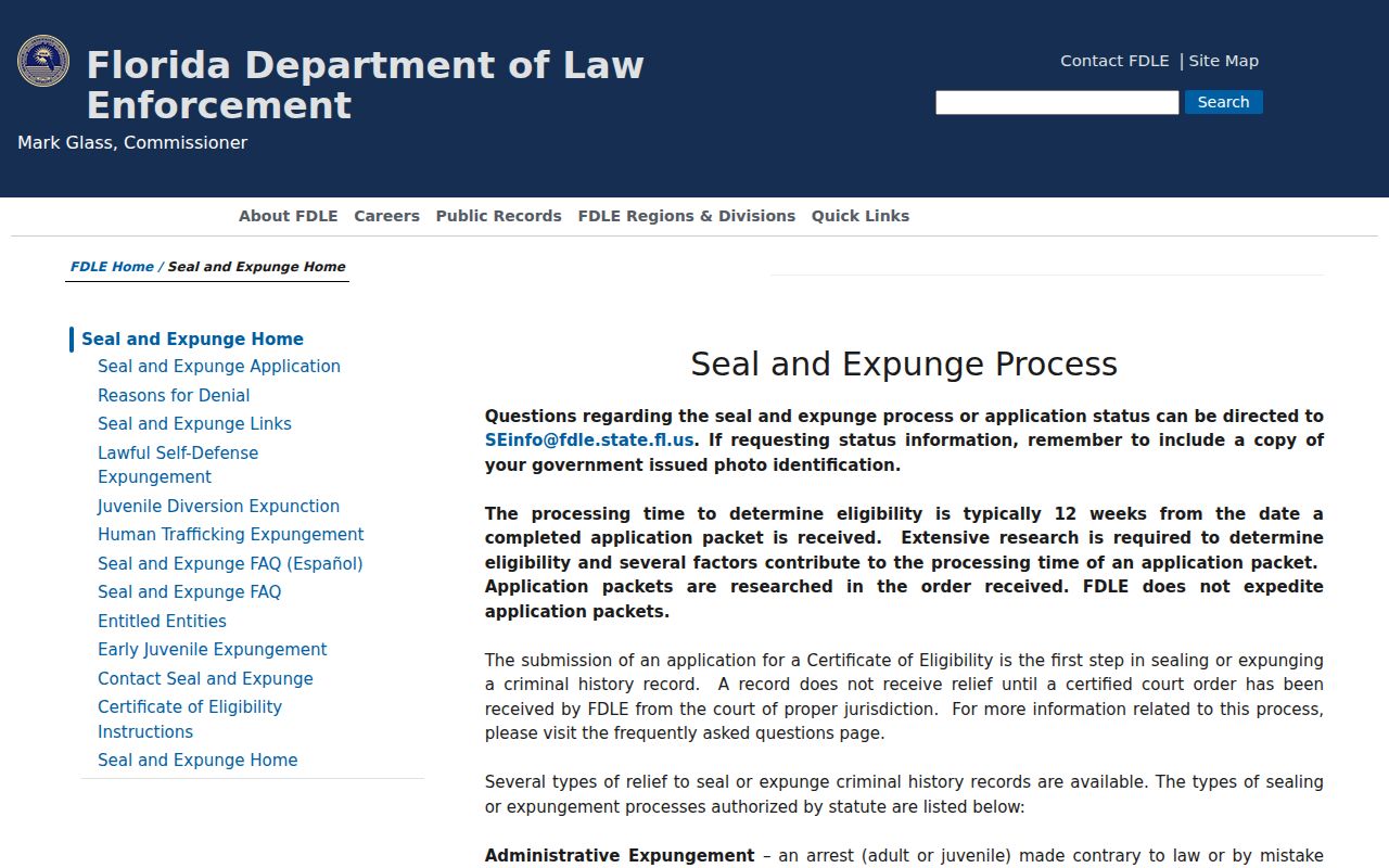 Florida sealing and expunction paths for Duval County criminal records